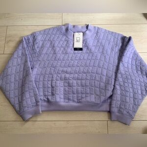 Nike Therma Fit Oversized Reversible Yoga Sweatshirt Women Sz M NWT